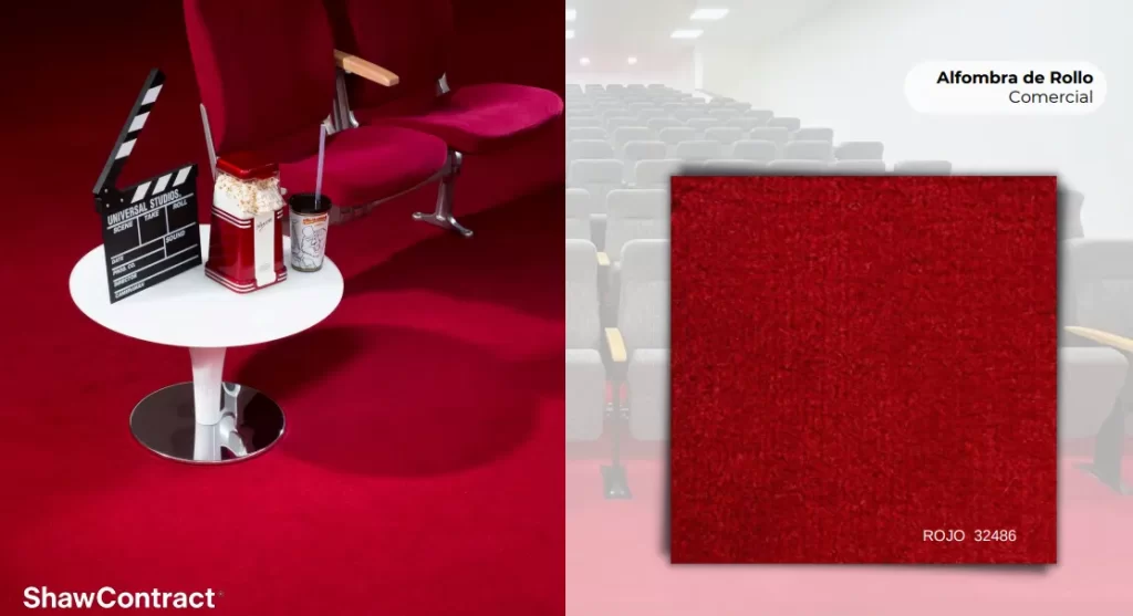 Alfombra roja elegante para hogares en Bogotá