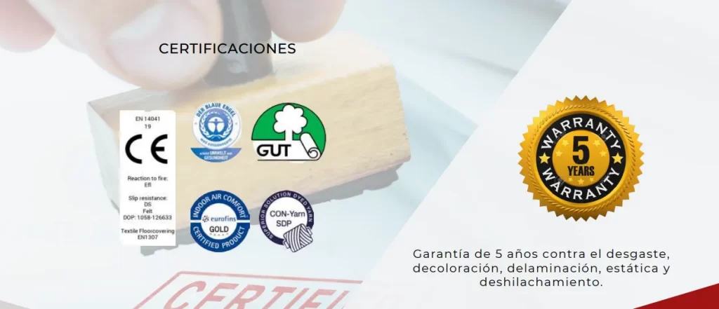 certificaciones indoor air confort y con-yarn SDP